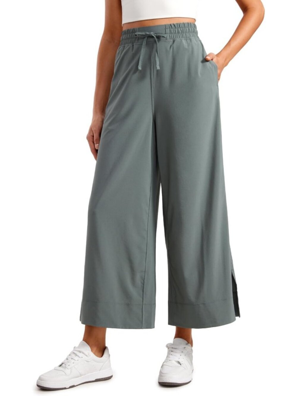 Lightweight Wide Leg Crop Pants 25" | Comfy & Stylish Summer Essential